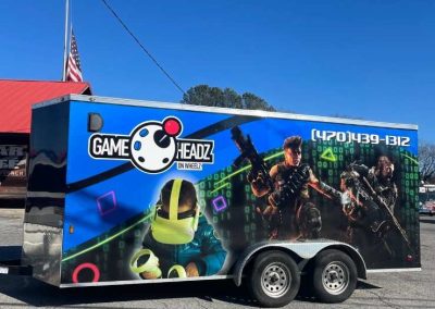 Vehicle wrap design options display board